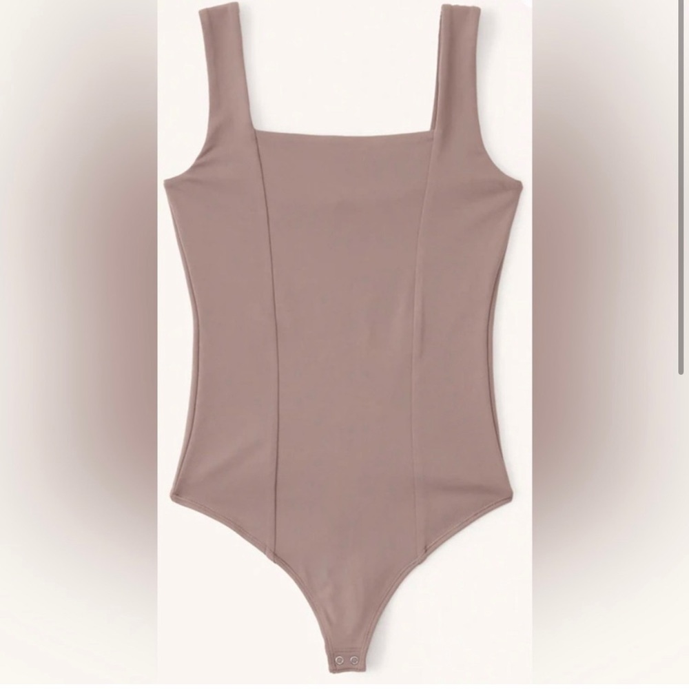 Abercrombie & Fitch: NWT Double-Layered Seamless Fabric Corset Bodysuit- Nude